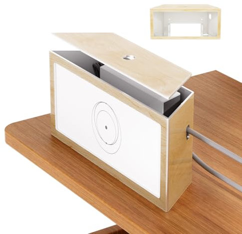 Starlink Router Gen 3 Mount, Wood Grain Starlink Router Wall Mount Box with Power Supply Mounting Kit V3&Gen 3 High Performance Standard Box (Holz Acryl)