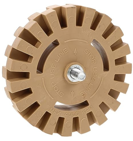 Gadpiparty 4 Inch Pneumatic Eraser Wheel Decal Removal Tool Glue Remover for Drill Sticker Remover Safe for Surfaces 20mm