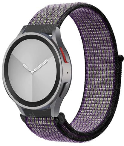 XMKT Nylon Loop Band für Samsung Galaxy Watch 6/5/pro/4/Classic/active 2 43-47-44mm 20mm/22mm Sportarmband für Huawei Gt 4/2/e/3 Armband(49 Dune Color,22mm)
