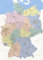 Puzzle 1000 Landkarten Giant XXL Poster - Deutschlandkarte - Bildungsposter 1:640.000 - Größe 100x140 cm Germany Map German Version26x38cm