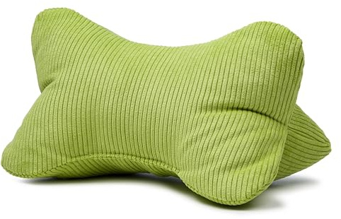 Gözze - Leseknochen Capri, Nackenkissen in Feincord-Optik, Lese- und Relaxkissen für Nacken und Rücken, 40 x 25 cm - Hellgrün
