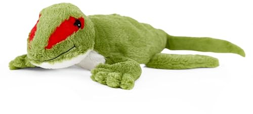 Warmies Microwavable Plush Gecko Heat Pad, Weighted Heatable Plushie, Lightly Scented with French Lavender - Large