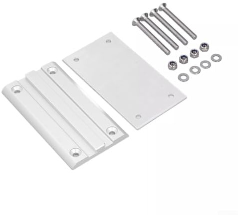 Verstellbares Tischbein aus Aluminiumlegierung für Wohnmobile, Boote und mehr, abnehmbare Funktion (Silberschwarz)