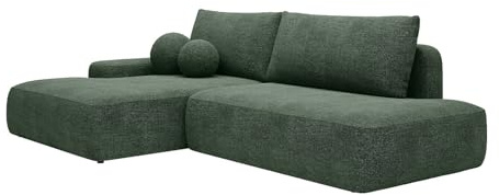 Vente-unique - Schlafsofa 5 Daviso - Polyester - tannengrün