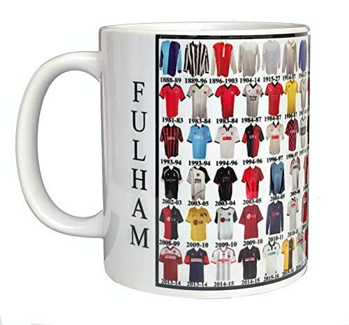 Glory Shirts Fulham Shirt History Ceramic Football Mug