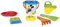 Wader 77142 - Eimergarnitur DISNEY Winnie Pooh mit Eimer, Sieb, Sandmühle, Schaufel, Rechen und 2 Sandformen, 7 teilig, mehrfarbig, ab 12 Monaten, ca. 20 cm, für fantasievolles Spielen