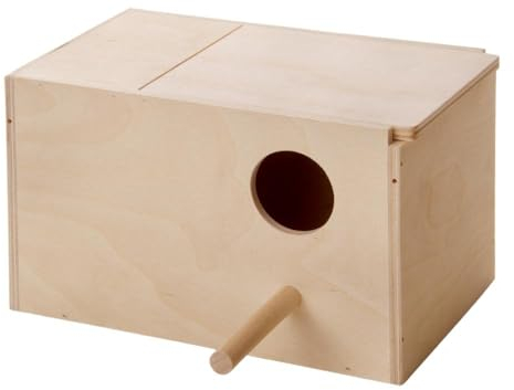 Vogel Holz Nist Brut Kasten Haus Nist Mulde Kobel Sittich Papagei Exoten Nest (Gr.2)