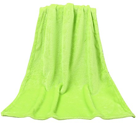 Colorful Babydecke Micro Plüsch Fleecedecke, Super Weich Warm,Decke für Baby (Grün, 50 x 70 cm)