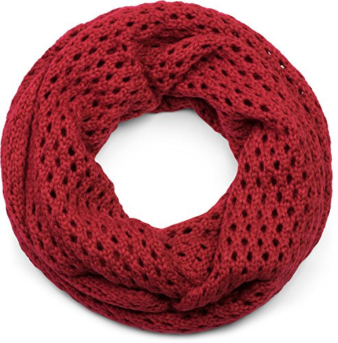 styleBREAKER Unisex Strick-Loop Ajourmuster | Grobstrick mit Lochoptik, 100 % Viskose, 2- bis 3-mal wickelbar, bei 30 °C waschbar, Maße ca. 73x29 cm.