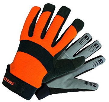 Rostaing Optipro/it09 Handschuh vertragen, absorbiert Schock in Handfläche. Komfort., orange/schwarz/grau, 09