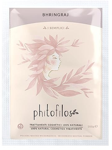 Bhringraj 100gr | Phitofilos Bhringraj Behandlung 100% pflanzlich beruhigend gegen Haarausfall