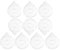 Nail Art Tape Strip Case Holder, 10Pcs Nail Striping Dispenser Manicure Stickers Roller Case Nail Line Holder Roller Case