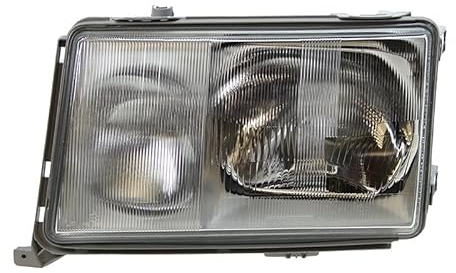 BESTPRICE 1x Hauptscheinwerfer vorne links H4 / H3 Frontscheinwerfer, Kompatibel mit MERCEDES-BENZ 124 Cabriolet (A124), 124 Coupe (C124), 124 Stufenheck (W124), 124 T-Model (S124)