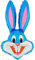 Toyland® 94 cm (37) Hase-Ballon in 6 Farben erhältlich – Osterballons (BLAU)