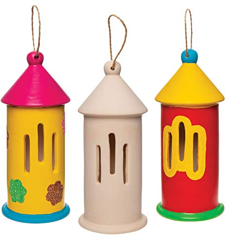 Baker Ross Keramik-Schmetterlingshäuschen (2 Stück) – Keramik zum Bemalen für Kinder