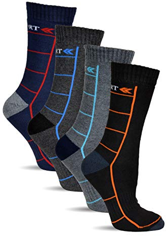 Frostfighter Herren Thermosocken (6x Paar) Wintersocken Ski Vollfrottee Innenfutter (Muster 3, 43-46)