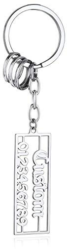 Personalised Car Number Keyring for Your New First Car-Customised Keyrings Prsent for Women Men Girls Boys