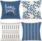 YCOLL Kissenbezüge 4er Set Kissenbezüge leinen Kissenbezug Dekokissen Kissenbezüge für Sofa Gartenbett Couch Kissen 40x40cm （4er Set）