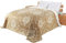 Delindo Lifestyle Tagesdecke Bettüberwurf Serie Dream, für Einzelbett, 140x210 cm, beige braun, gesteppt