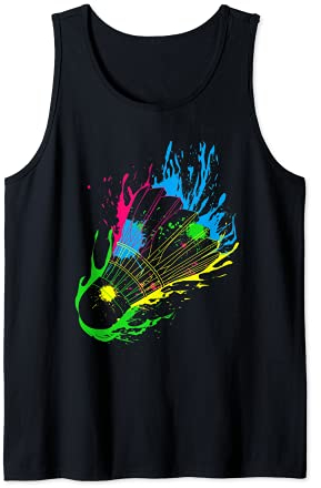 Bunter Splash Badminton Federball Tank Top