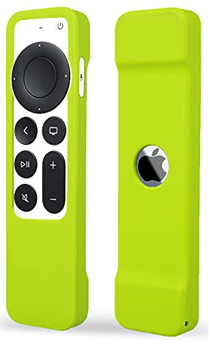 TOKERSE Schutzhülle kompatibel mit Apple TV 4K Siri Remote 2021 2022 – Weiche Silikon-Fernbedienung Hülle Cover Sleeve Skin Kompatibel mit Apple TV 4K / HD Siri Remote Controller (2. & 3. Generation)