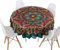 Highdi Tischdecke Abwaschbar Rund 130cm, Outdoor Tischdecken Wasserabweisend Lotuseffekt Mandala Table Cloth Modern tischdecke für Garten Restaurant, Ideal für 70cm-90cm