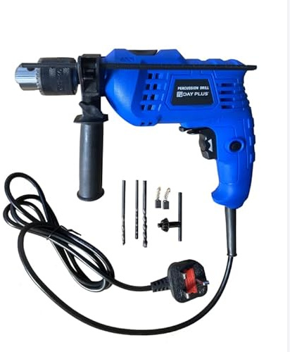 850W Cored Drill 3000 RPM Variable Speed, Heavy Duty Electric Drill Hammer & Impact 2 in 1, Hammer Drill with Drill Bits, 360° Rotating Handle