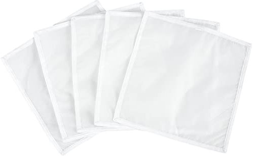 SDYGDB 8x8 25 Micron Pressing Screen for Herbal Bubble Hash Bag Essence Ice Extractor Kit Hydroponics Extraction Fast Drying Process 5 Pieces White