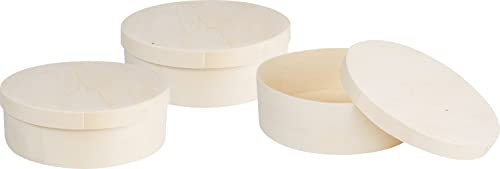 VBS Spanschachtel Rund, Ø 15 cm, 3 Stück