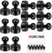 Wukong Fridge Magnets Strong, 12x16mm | 12 Pack Refrigerator Magnets Push Pins Black Magnet, Magnetic Thumb Tacks for Whiteboard, Notice Board and Office