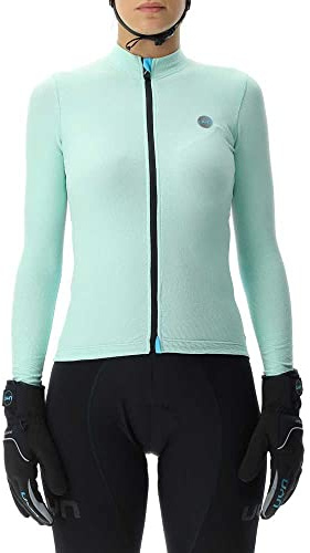 UYN O102428 Biking Lightspeed OW Long_SL T-Shirt Women's Bachgrün/Schwarz XS