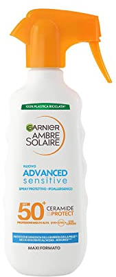Garnier Ambre Solaire Advanced Sensitive Schutzspray Ceramide Protect SPF50+, 270 ml