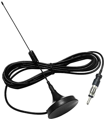 voiture universelle - Antenne radio FM noire avec base aimantée - Remplacement automatique l'antenne pour améliorer la portée réception du signal pour lecteur multimédia, véhicule,
