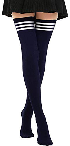 DRESHOW Donna Extra Lunghi Calzini da Ginocchio Coscia Alta Calze Stivali Sopra il Ginocchio