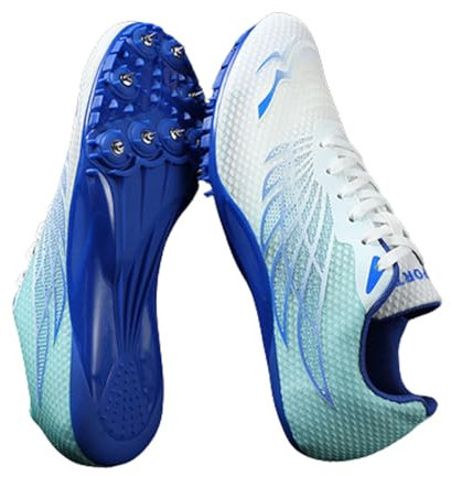 Atletismo Picos Zapatos para Pista y Campo,8 Clavos,Zapatillas Deportivas para Correr Usar Deporte Corriendo Respirable Deportes Zapatos Botas de Spike Profesionales Niños Adulto Training,35-45 EU