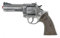Revolver Police Metal 12 Coups a amorces Gris Argent l 21,5 cm - Pistolet Enfant - Set Jeu d'imitation Accessoire Policier + 1 Carte