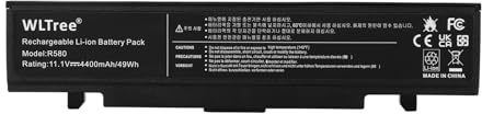 WLTree AA-PB9NC6B AA-PB9NS6B Batteria per laptop Samsung Serie 3 und R-Series R730 R540 AA-PB9NC6W R530 R780 R580 RV510 R519 R522 RV511 RV520 R530 R620 R719 RV408 RV508 AA-PB9NS6W AA-PB9MC6W Battery