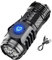 Mini Lampe De Poche Monstre À Trois Yeux, Lampe Torche LED Ultra Puissante, Lampe De Poche Tactique LED De 3 Pouces, Lampe De Poche Rechargeable, Lampe Torche Rechargeable Avec 5 Modes&3 Niveaux