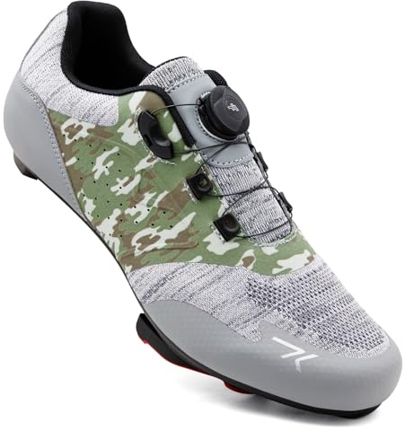 Feyenold Herren Fahrradschuhe Damen Radsport Schuhe Kompatibel mit Peloton & Kompatible Installation Look SPD SPD-SL Lock Delta Pedal Reitschuhe