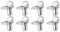 ORTAVA Regalbodenträger 5mm, 20 Stück Metall Rostfreie Bodenträger, Einlegeboden Halter, Regalbodenhalter mit Auflage, Einlegeböden für Schränke, Möbel, Bücherregale, Nr. 22