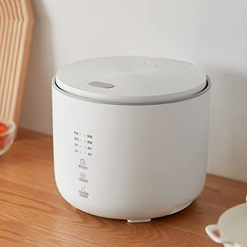 QWAXTRIW 1-2 Personas Hogar 2L Pequeña Olla Arrocera Multifunción Automática Cocina Arrocera (Color : Wit, Size : 41cm)
