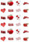 24 x PRECUT Edible Valentines Day Cupcake Fairy Cake Wafer Decoration Toppers - Available in 4 Designs (Design 3)