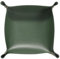 sourcing map PU Leather Valet Tray Unisex Folding Small Catchall Tray Portable Entryway Table Tray Nightstand Bedside Desk Tray for Key Wallet Watch Coin Jewelry Dice, Green
