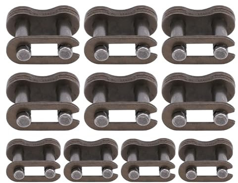 Cast Iron Chain Master Link Easy Installation for Chainsaw Chain Replacement 10pcs 25H Chain Link