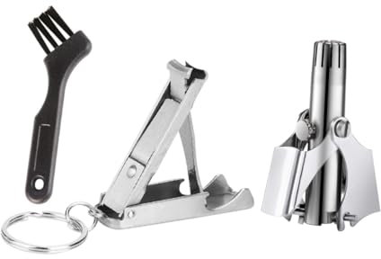 Gogogmee Nasenhaar Trimmen Werkzeuge Set Aus Edelstahl Praktischer Nasenhaarentfernungs-clipper Klein Und Leicht Zu Tragen Für Männer Und Frauen Geeignet