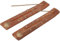 RDNKVB Lot de 2 brûleurs d'encens en bois à motif de feuille d'érable, brûleurs d'encens faits à la main avec cendrier, idéal pour la décoration de la maison, la méditation et le yoga
