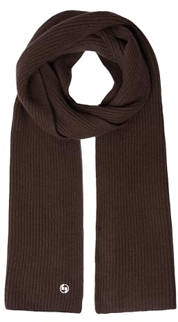 COMMA Strickschal aus Wolle mit Label-Emblem