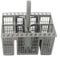 Jotekonoby Posate per lavastoviglie, per cestino, per Bauknecht, per Hotpoint, manico staccabile, parte n. C00257140 257140 DWB304, facili da installare