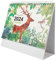 Operitacx Tischkalender 2024 modern Bürokalender Desktop-Wandkalender LED tischkalender basteln schreibtischkalender Kalender Tischdekoration Monatskalender für den täglichen Gebrauch Papier