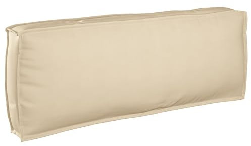 vidaXL Quadratisches Dekoratives Kissen für Sofa Beige Kissen Weicher Touch Atmungsaktives Material Minimalistisches Design Ideal für Wohnzimmer Wohnkultur Komfort Innenraum Polyester Baumwollkissen